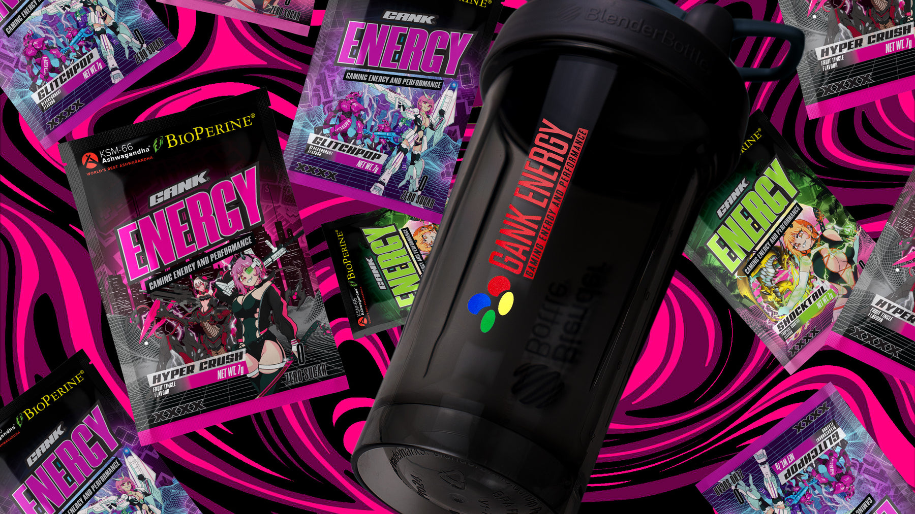 The Leader in Gaming Energy & Nutrition; Waifu Cups/Gaming Supplements